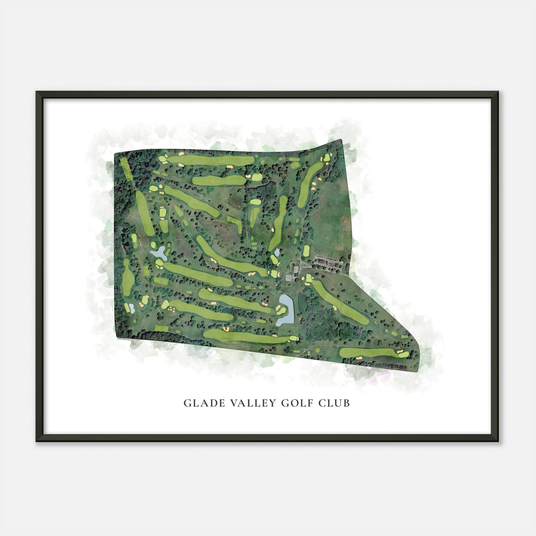 Print of Glade Valley Golf Club Classic Map