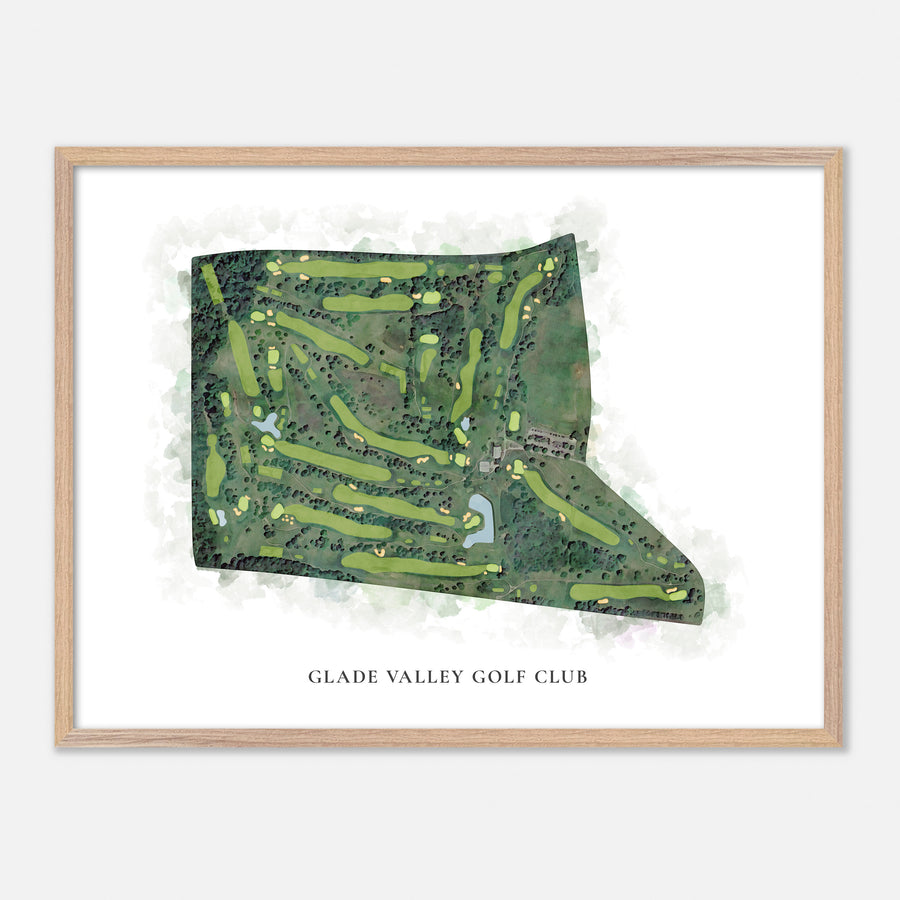 Print of Glade Valley Golf Club Classic Map