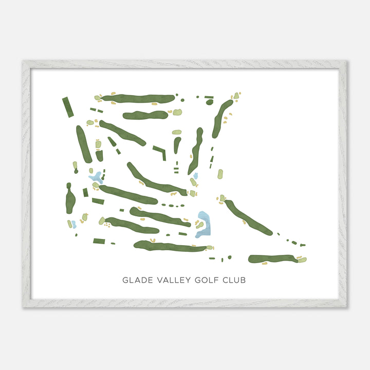 Print of Glade Valley Golf Club Modern Map