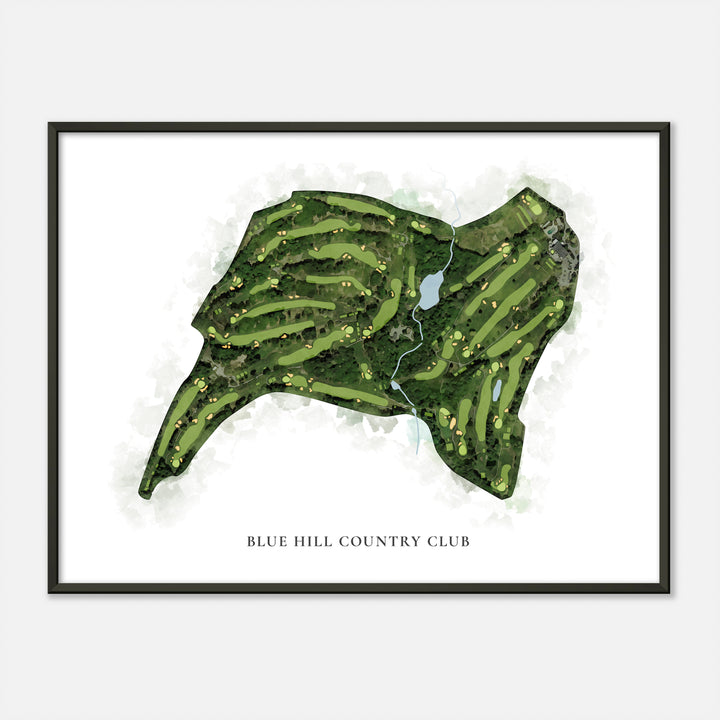 Print of Blue Hill Country Club Classic Map