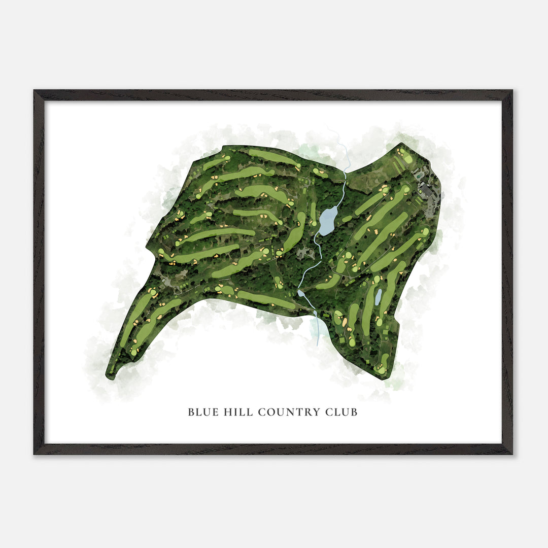 Print of Blue Hill Country Club Classic Map
