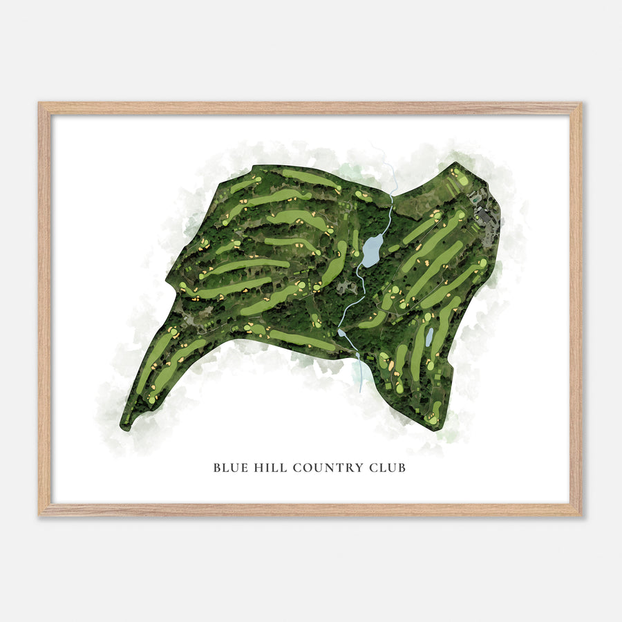 Print of Blue Hill Country Club Classic Map