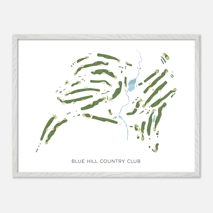 Print of Blue Hill Country Club Modern Map