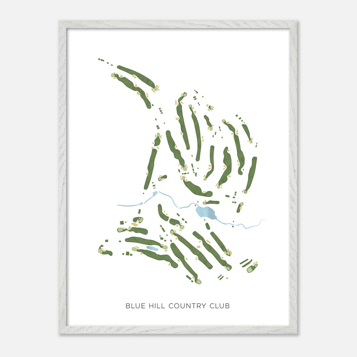Print of Blue Hill Country Club Modern Map