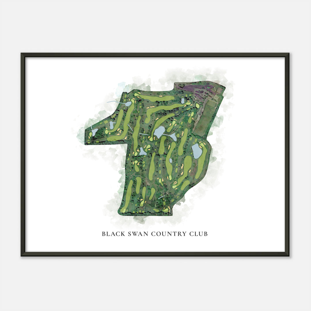 Print of Black Swan Country Club Classic Map