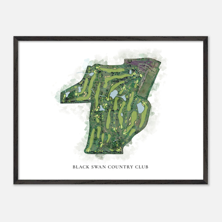 Print of Black Swan Country Club Classic Map
