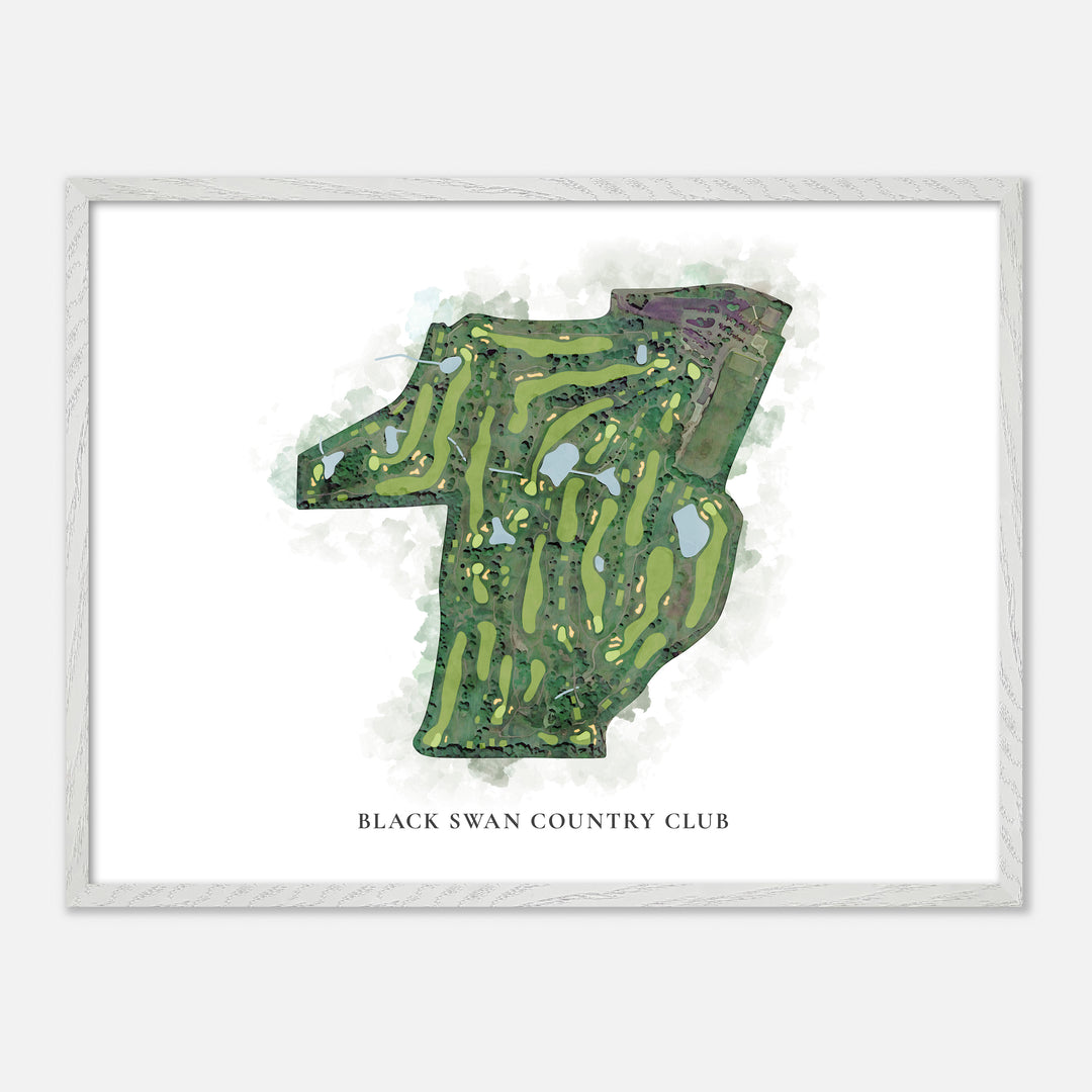 Print of Black Swan Country Club Classic Map