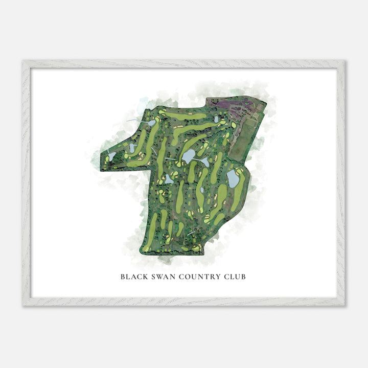 Print of Black Swan Country Club Classic Map