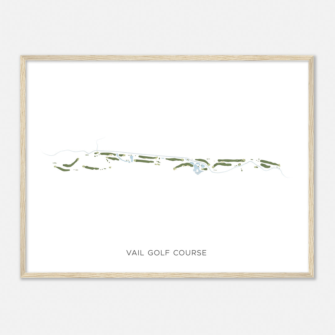 Print of Vail Golf Course Modern Map