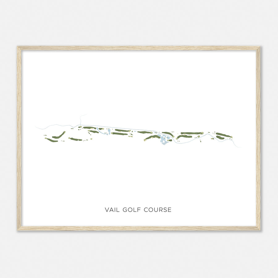 Print of Vail Golf Course Modern Map