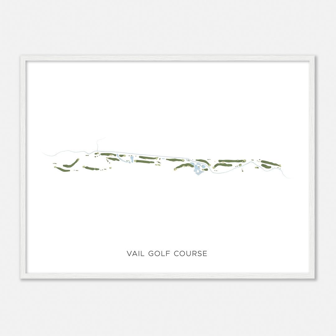 Print of Vail Golf Course Modern Map