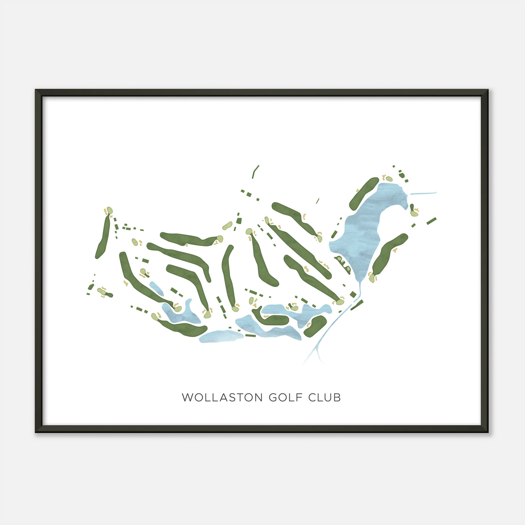 Print of Wollaston Golf Club Modern Map