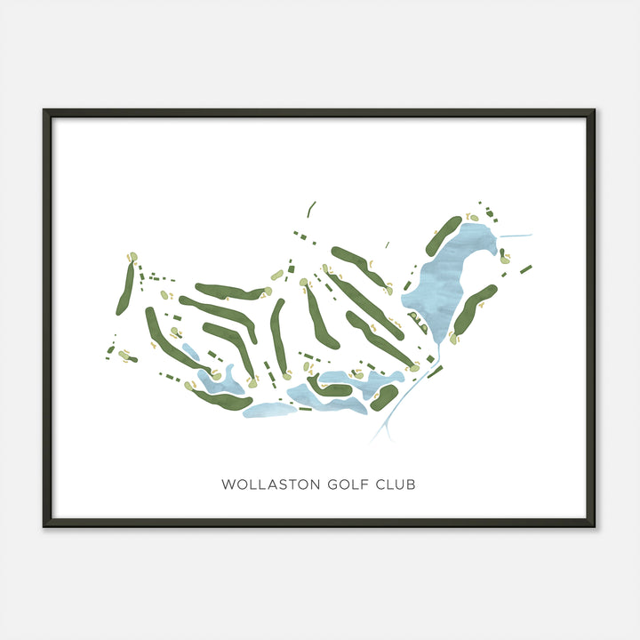 Print of Wollaston Golf Club Modern Map