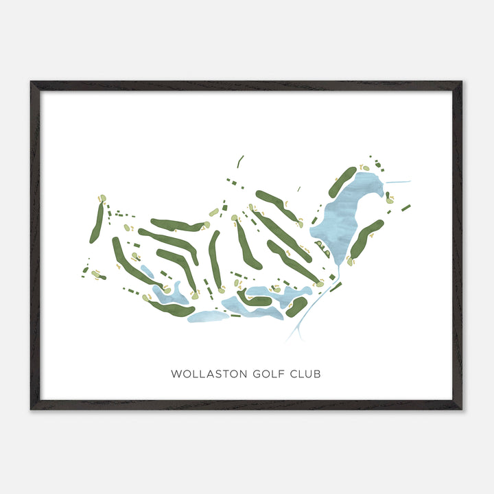Print of Wollaston Golf Club Modern Map