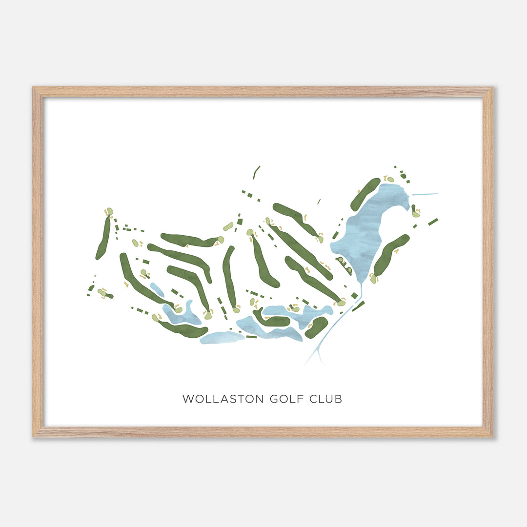 Print of Wollaston Golf Club Modern Map