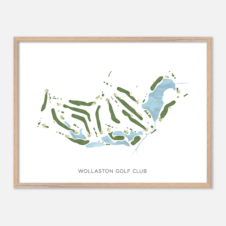Print of Wollaston Golf Club Modern Map