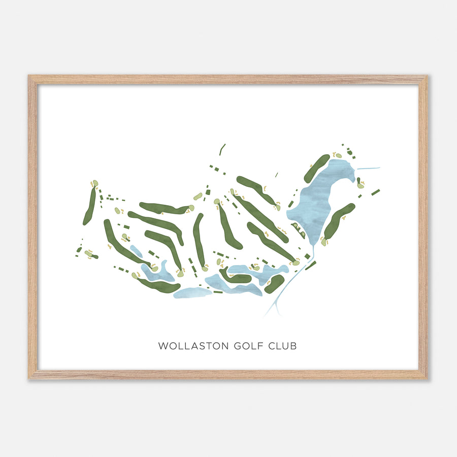 Print of Wollaston Golf Club Modern Map