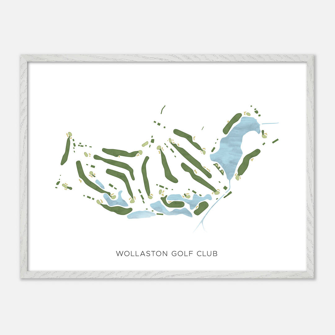 Print of Wollaston Golf Club Modern Map
