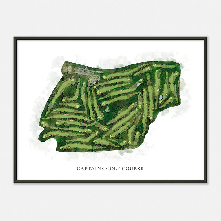 Print of Captains Golf Course Classic Map