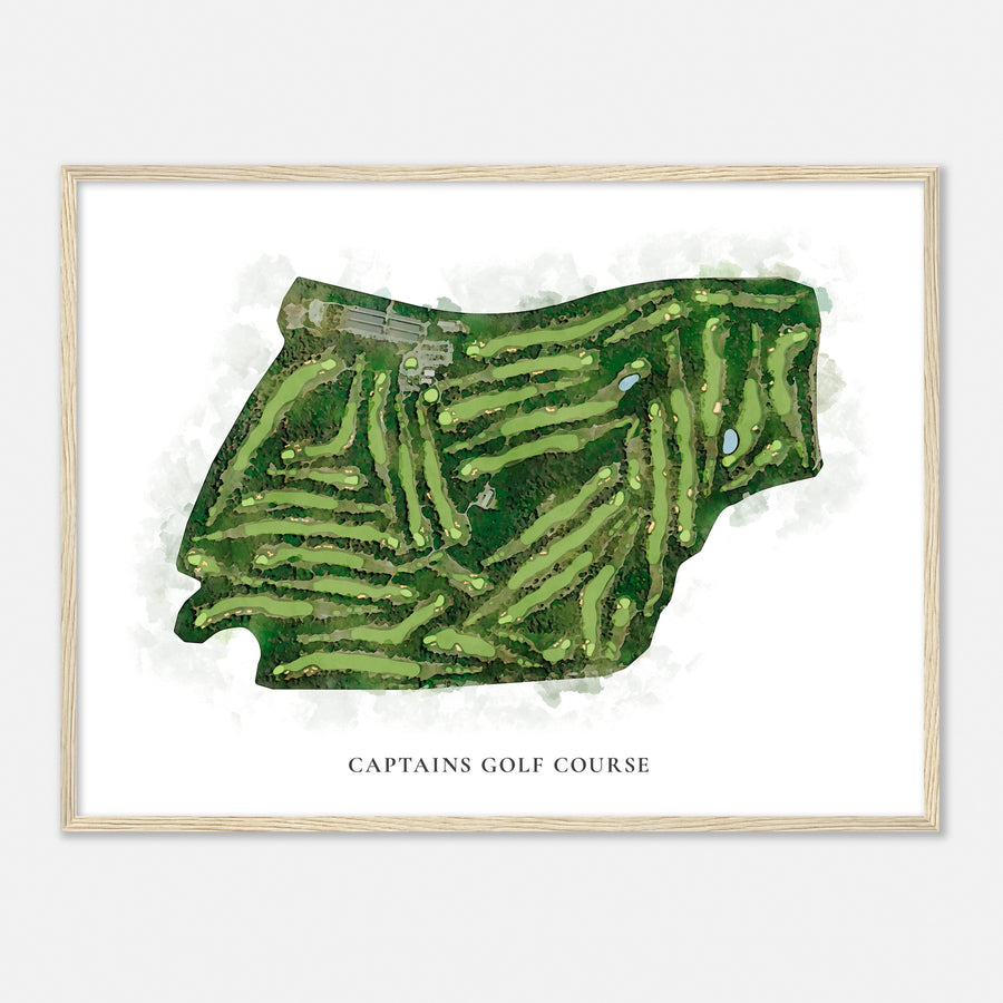 Print of Captains Golf Course Classic Map