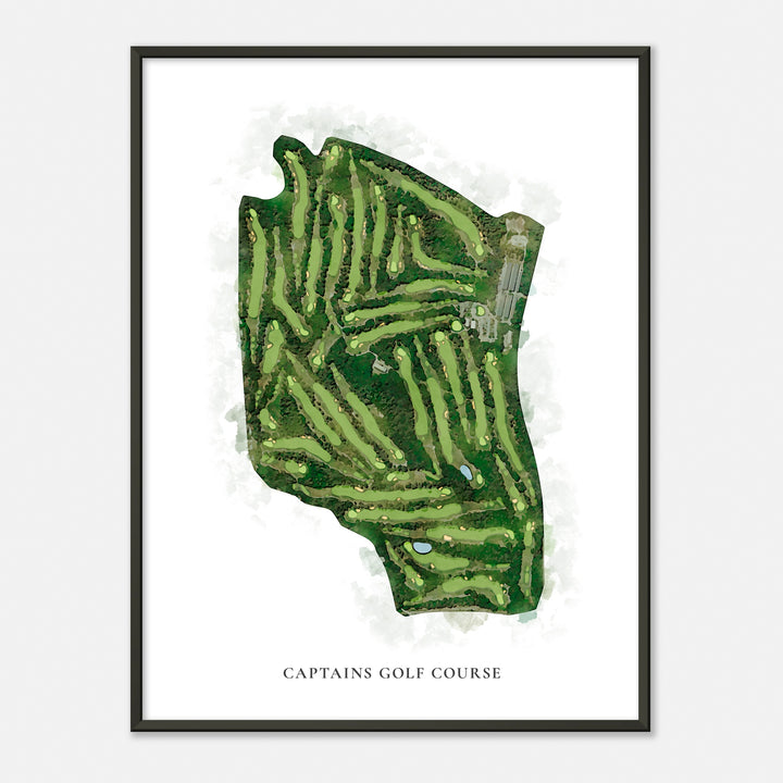 Print of Captains Golf Course Classic Map