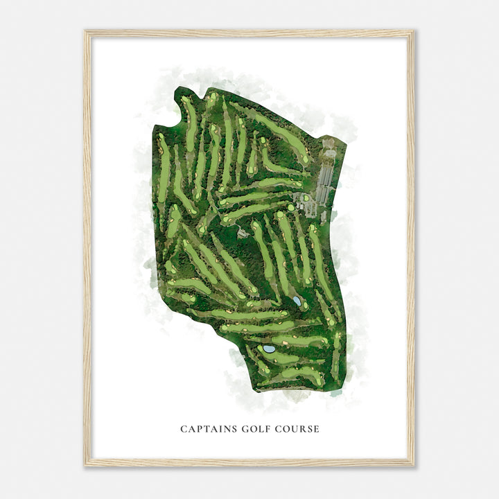 Print of Captains Golf Course Classic Map