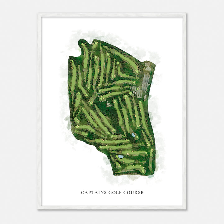Print of Captains Golf Course Classic Map
