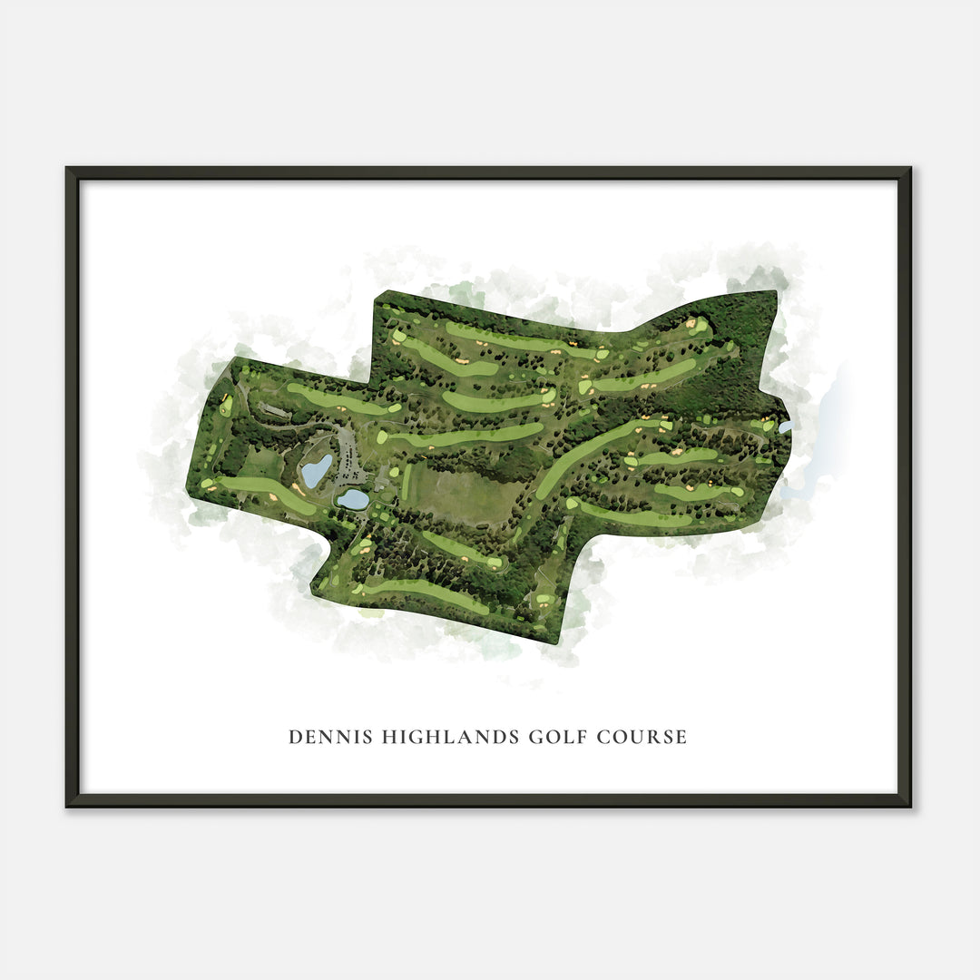 Print of Dennis Highlands Golf Course Classic Map