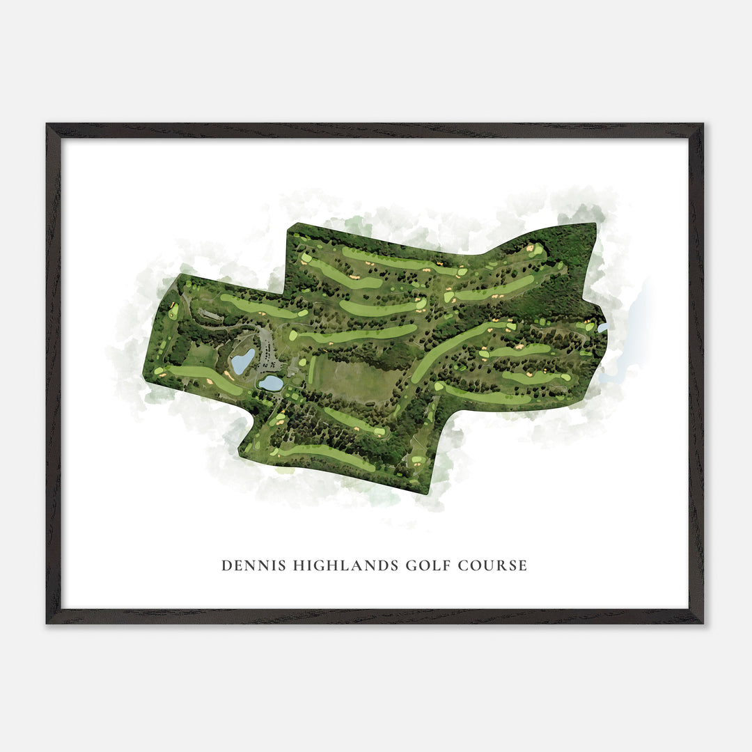 Print of Dennis Highlands Golf Course Classic Map