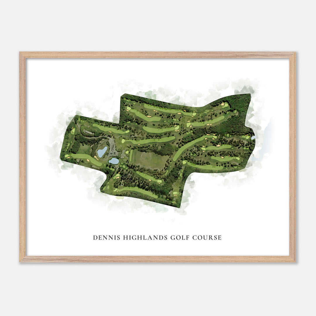Print of Dennis Highlands Golf Course Classic Map