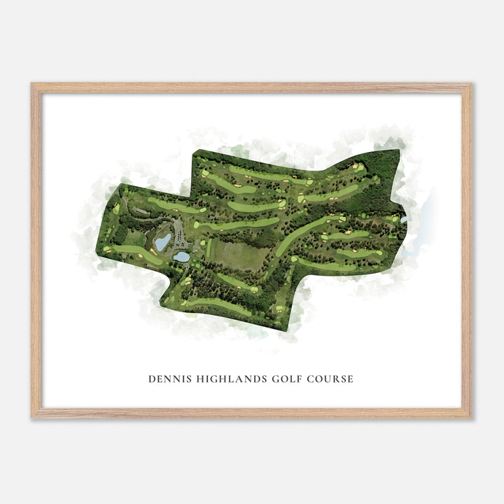 Print of Dennis Highlands Golf Course Classic Map