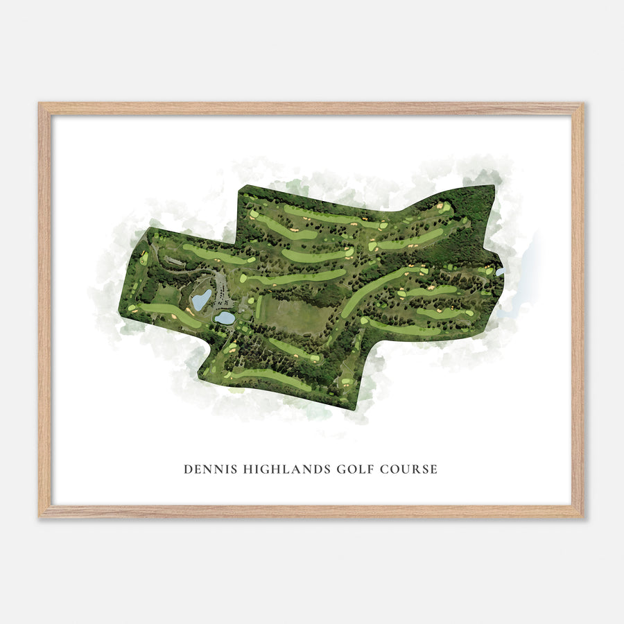 Print of Dennis Highlands Golf Course Classic Map