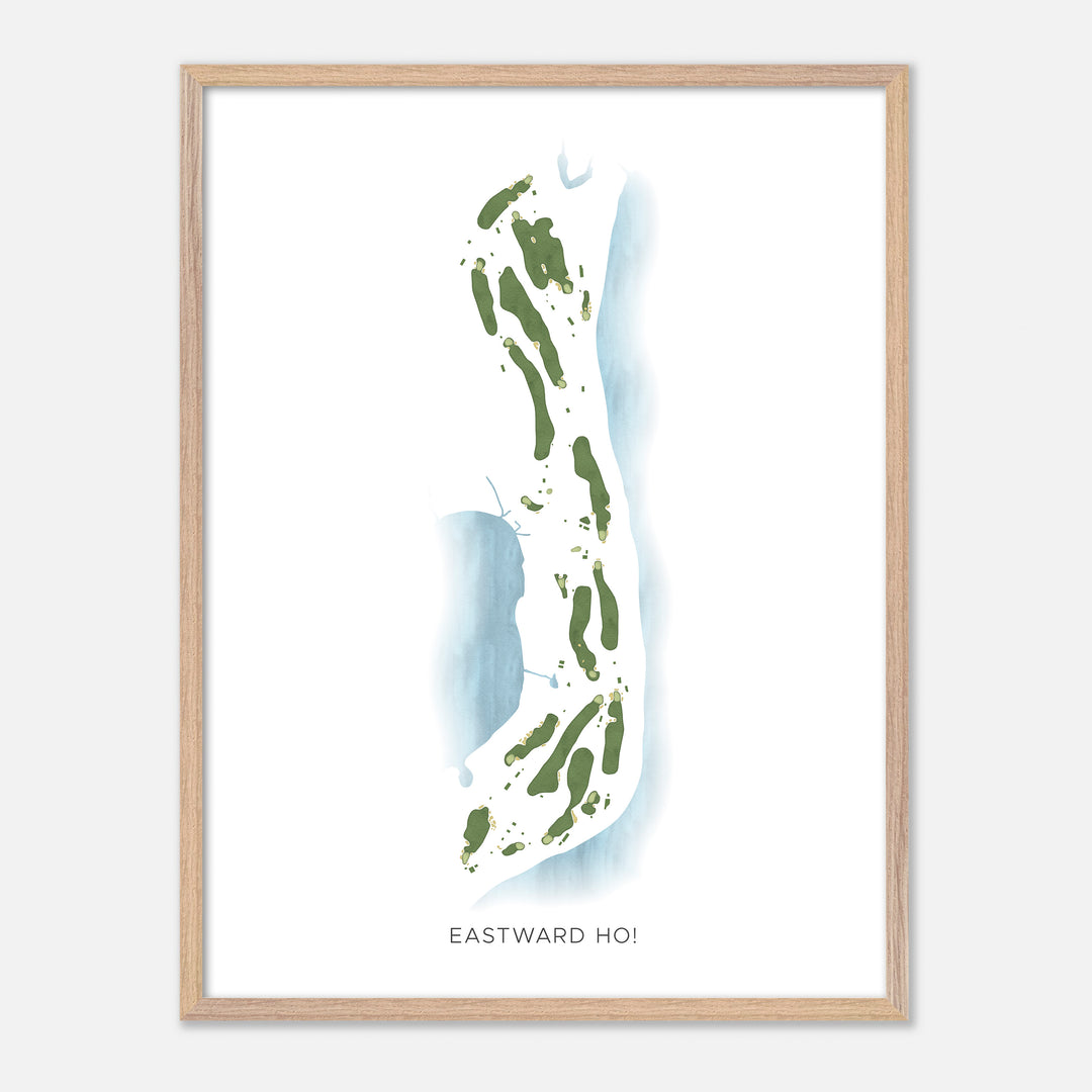Print of Eastward Ho! Modern Map