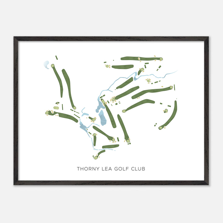 Print of Thorny Lea Golf Club Modern Map
