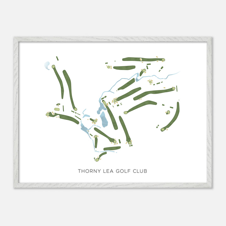 Print of Thorny Lea Golf Club Modern Map