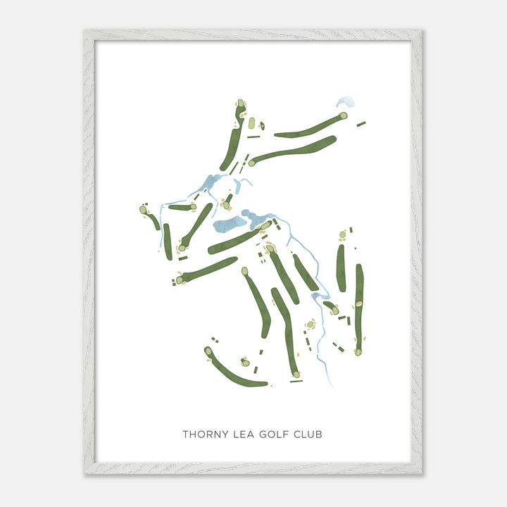 Print of Thorny Lea Golf Club Modern Map