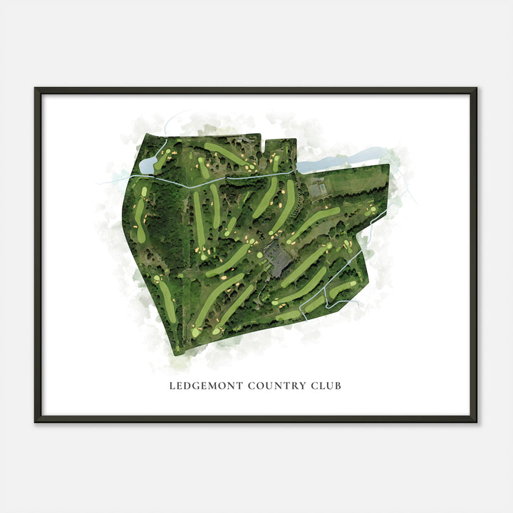 Print of Ledgemont Country Club Classic Map
