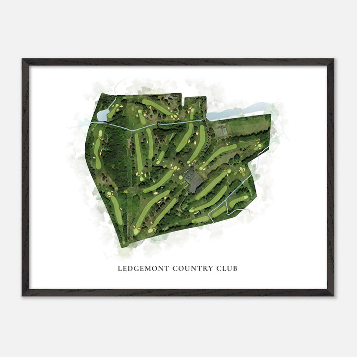 Print of Ledgemont Country Club Classic Map