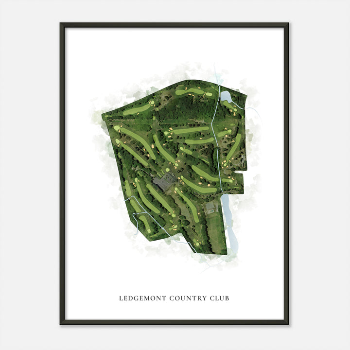 Print of Ledgemont Country Club Classic Map