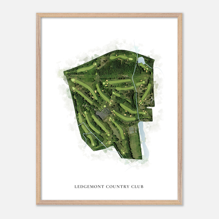 Print of Ledgemont Country Club Classic Map