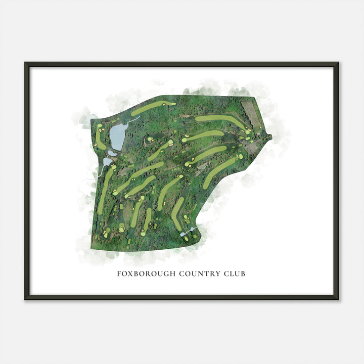 Print of Foxborough Country Club Classic Map