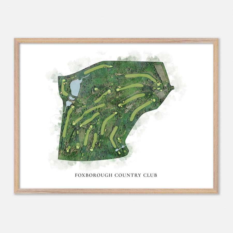 Print of Foxborough Country Club Classic Map