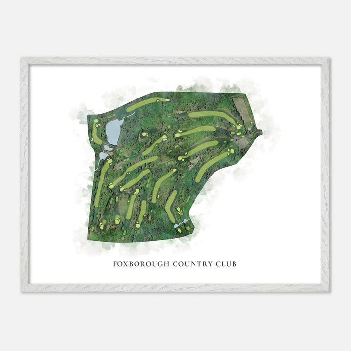 Print of Foxborough Country Club Classic Map