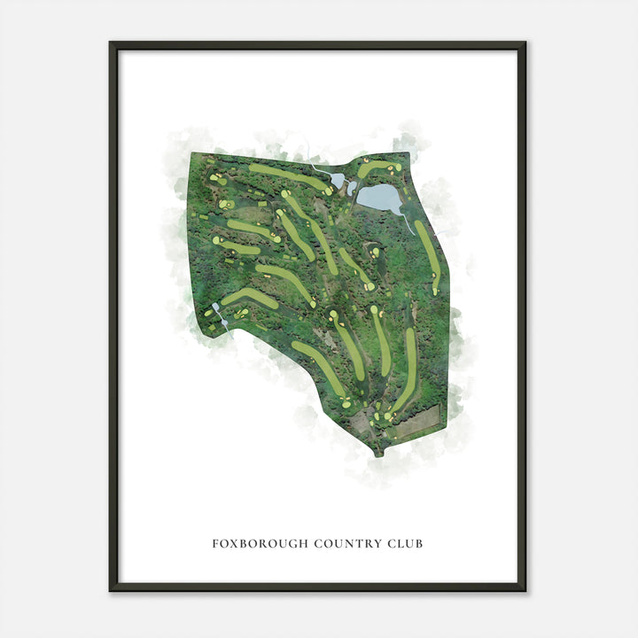 Print of Foxborough Country Club Classic Map