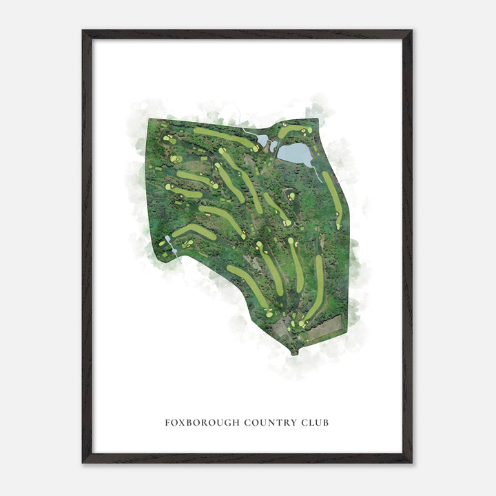 Print of Foxborough Country Club Classic Map