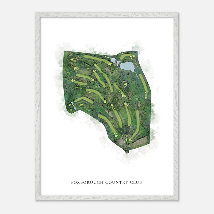 Print of Foxborough Country Club Classic Map