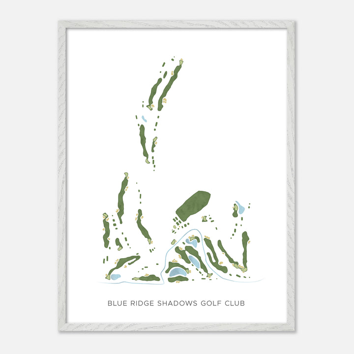 Print of Blue Ridge Shadows Golf Club Modern Map