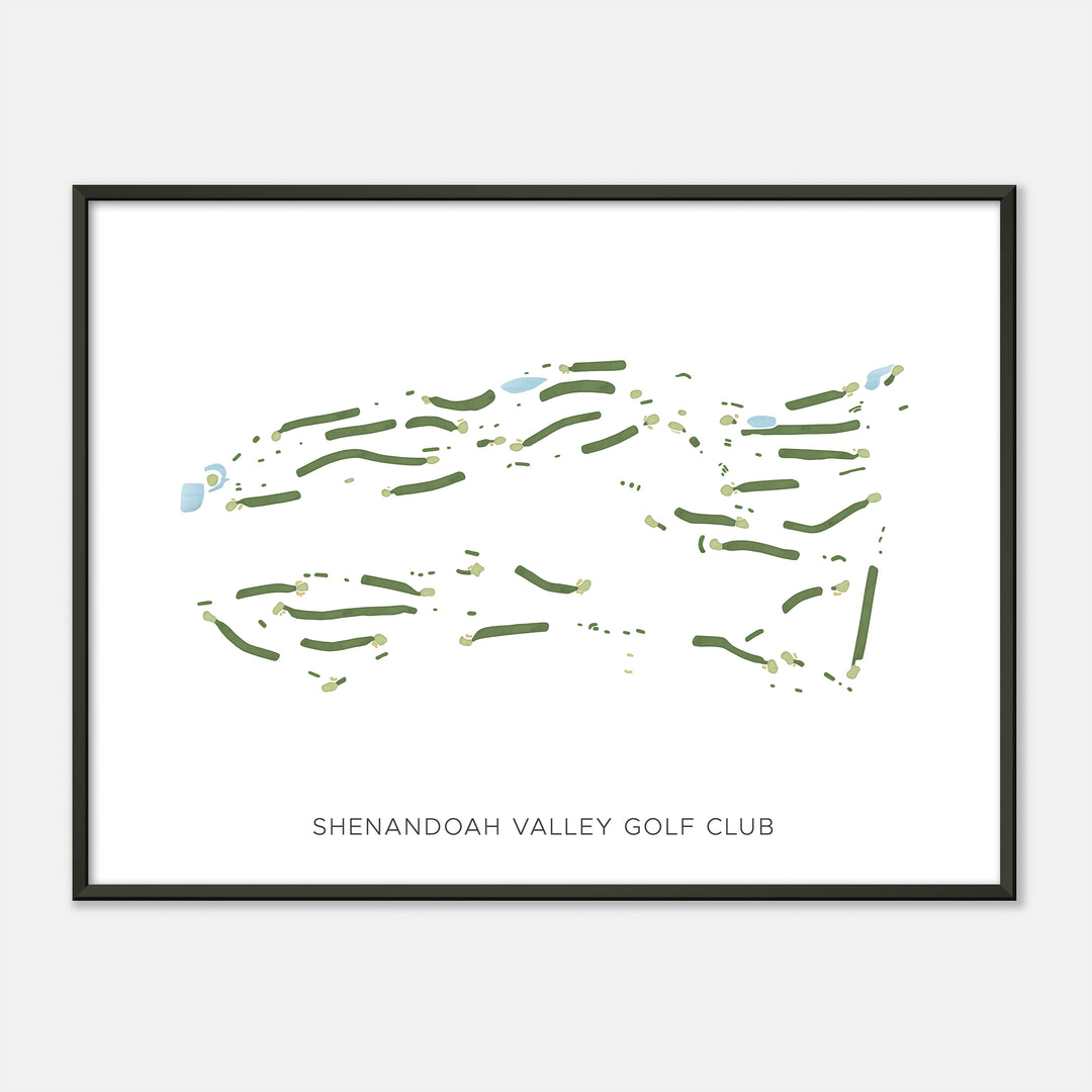 Print of Shenandoah Valley Golf Club Modern Map