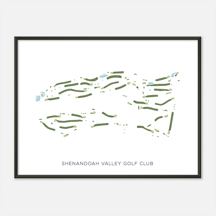 Print of Shenandoah Valley Golf Club Modern Map