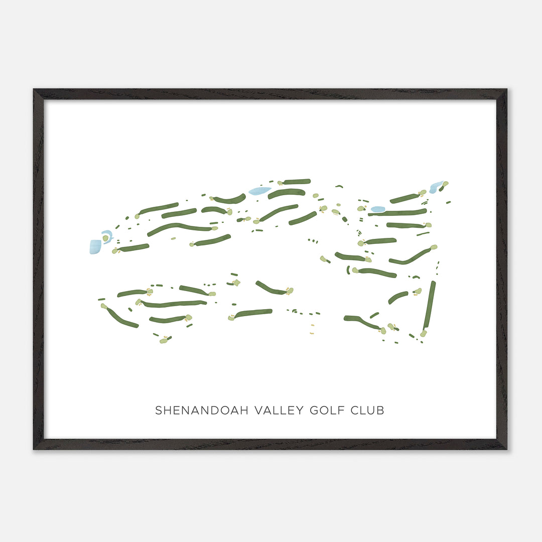 Print of Shenandoah Valley Golf Club Modern Map